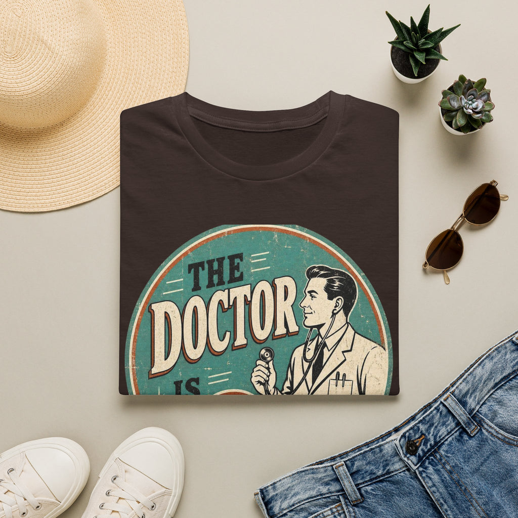 Vintage 1950s Doctor Office Graphic With Classic Badge