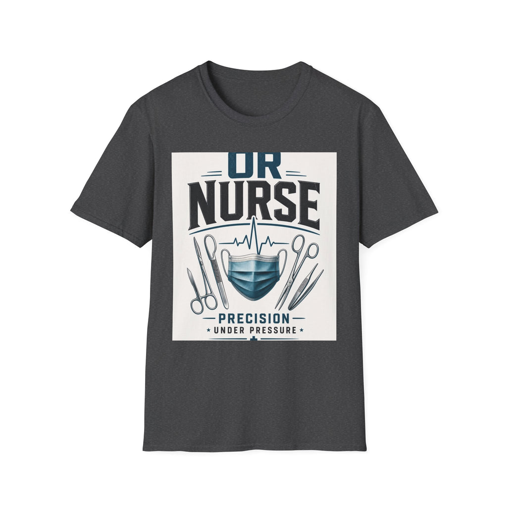Bold T Shirt Design Featuring Nurse Motto With Instruments