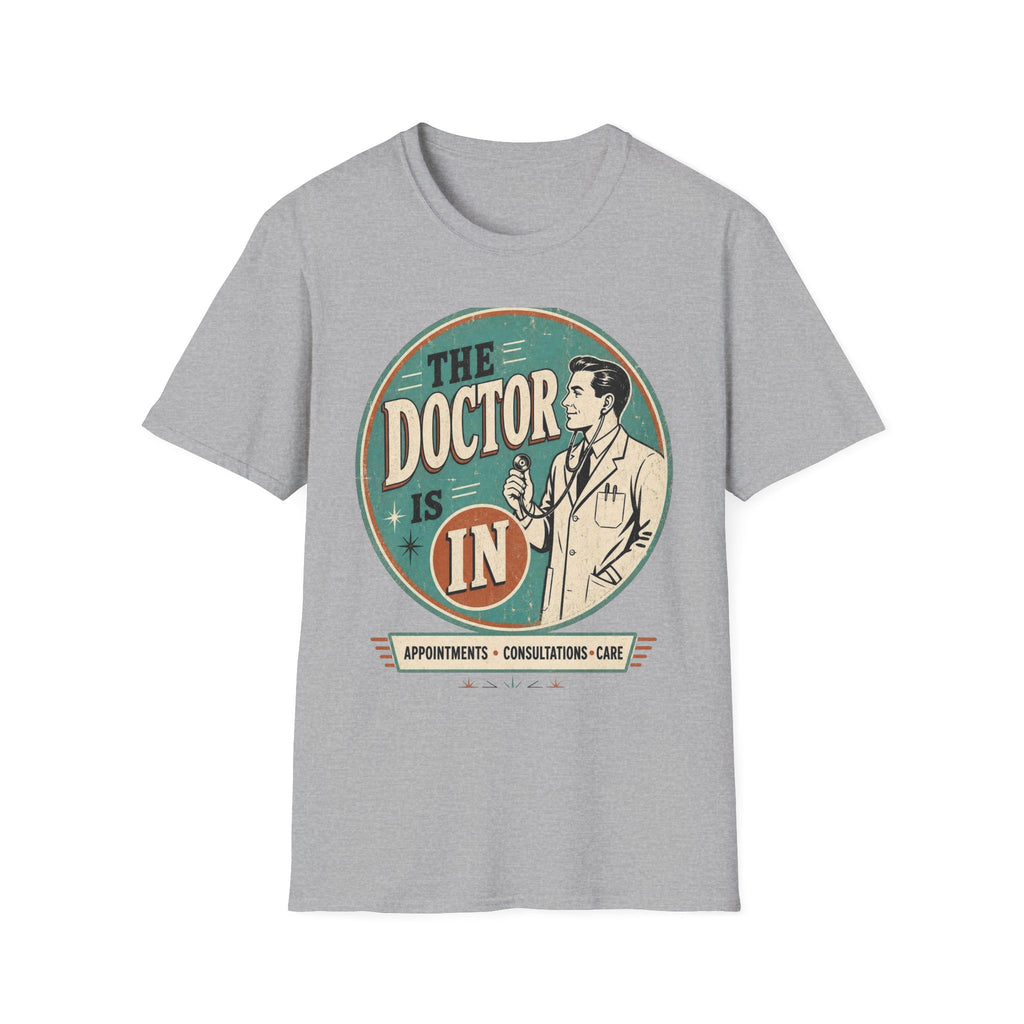 Vintage 1950s Doctor Office Graphic With Classic Badge