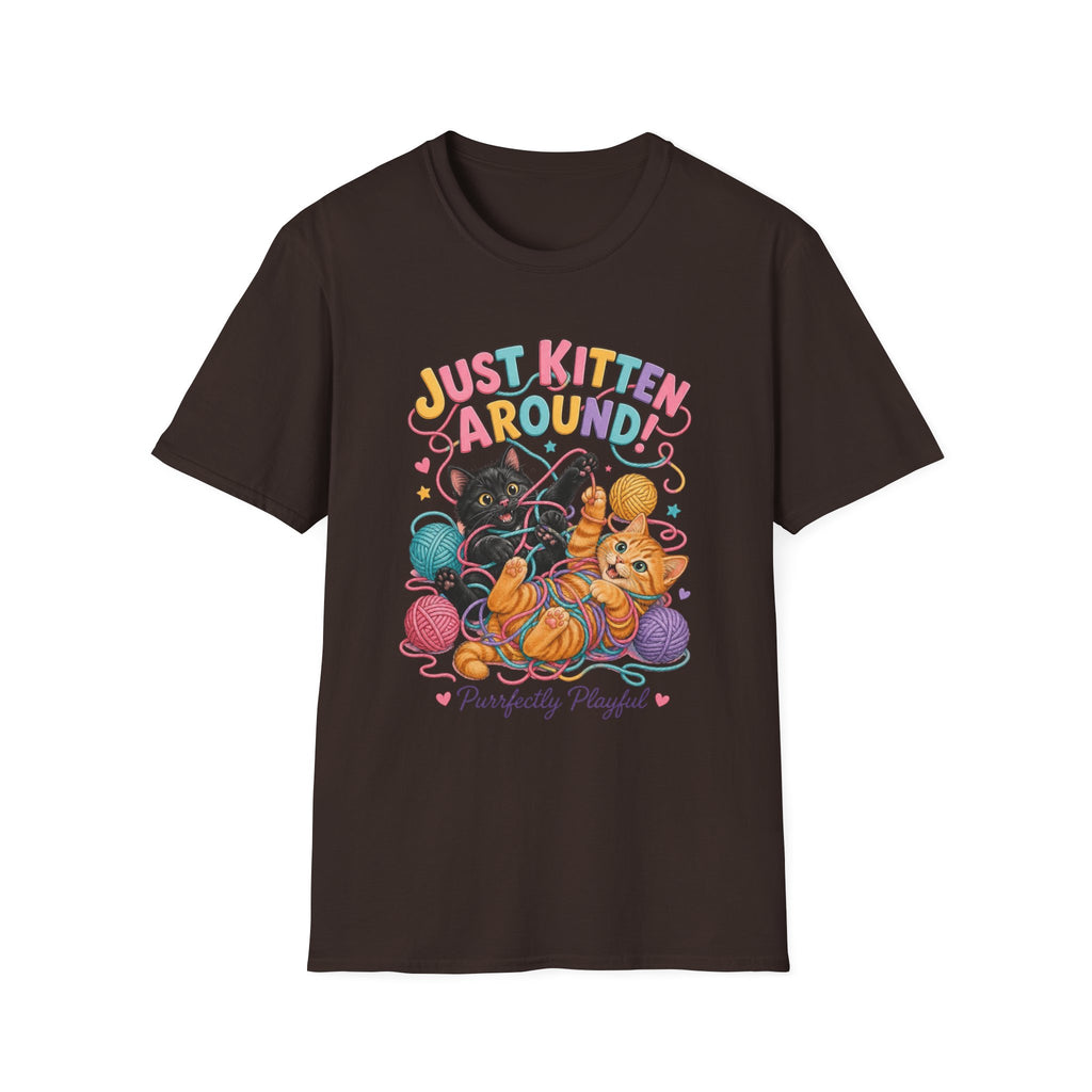 Just Kitten Around T-Shirt — Cute Playful Cat Graphic Tee