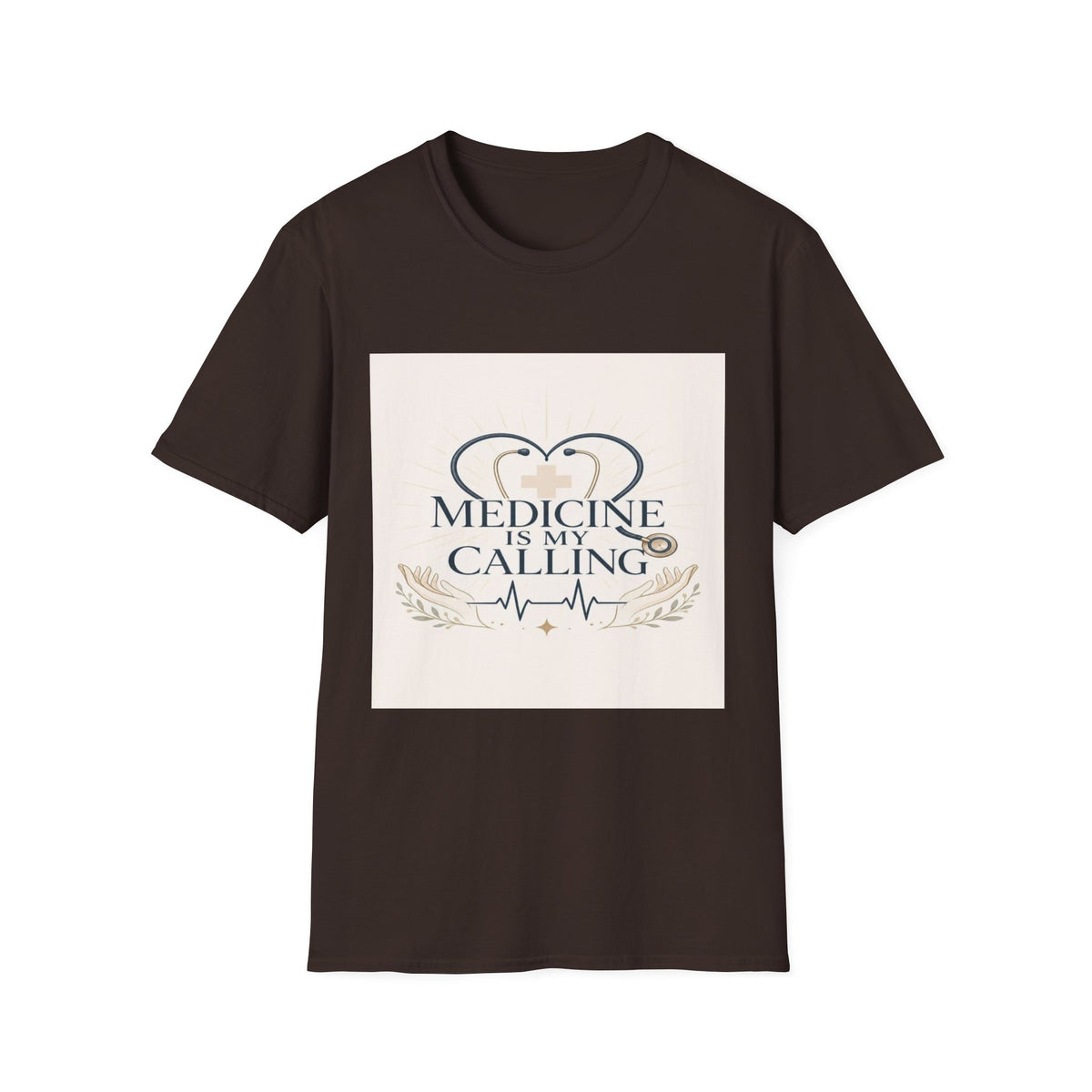 Elegant Design Celebrating Medicine With Heart-Shaped Stethoscope- Graphic Tees