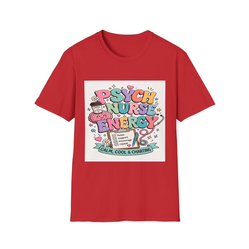 Playful Typography Design Celebrating Psych Nurse Energy- Graphic Tees
