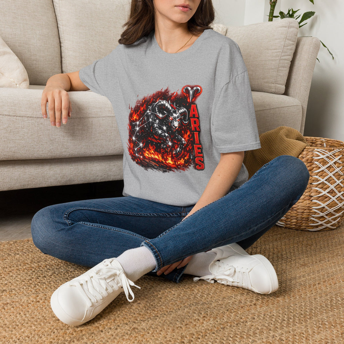 Aries Ram Zodiac T-Shirt — Fiery Ram Astrology Tee