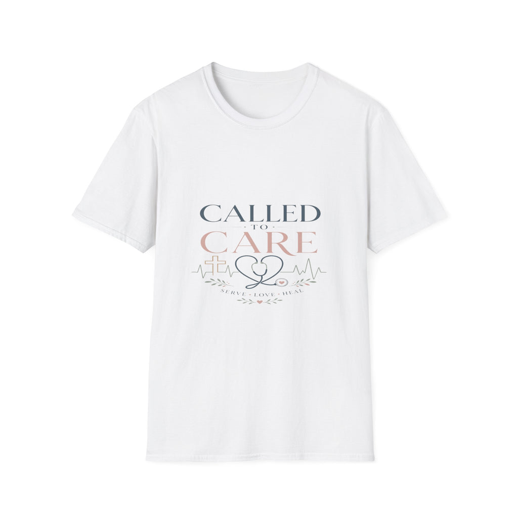 Elegant Christian Healthcare Design Featuring Called To Care Phrase- Graphic Tees