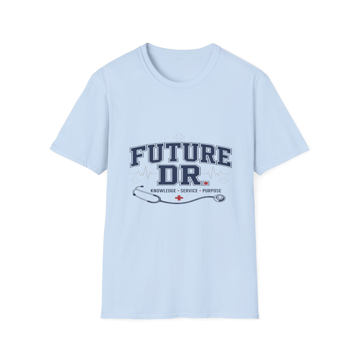Collegiate T-shirt Design With Future Dr Text And Medical Accents- Graphic Tees