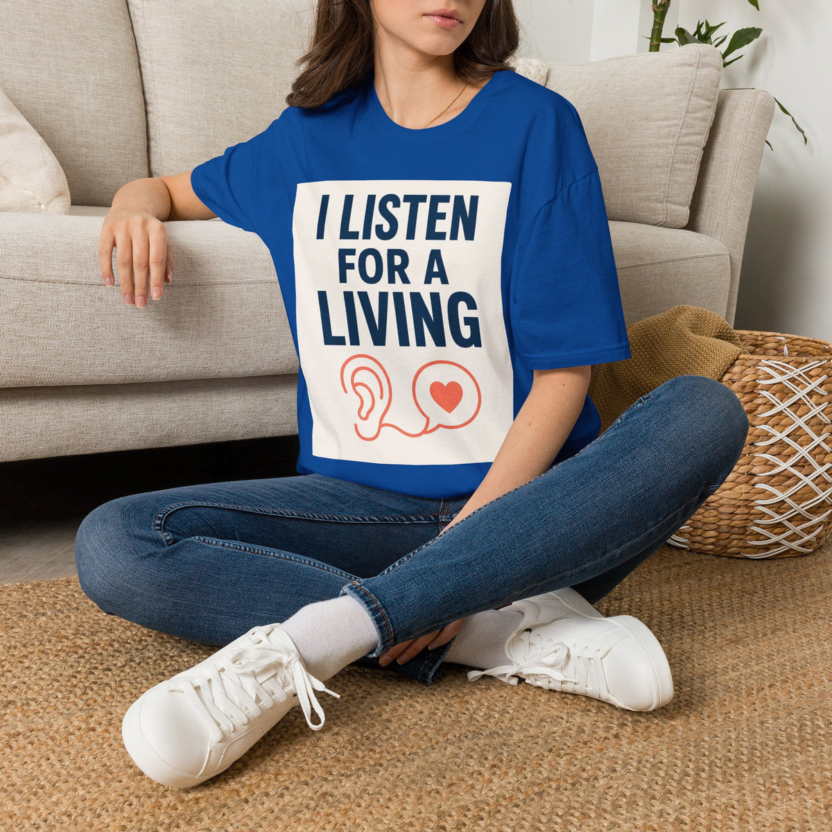 Bold Text And Minimalist Ear Illustration In Modern Design