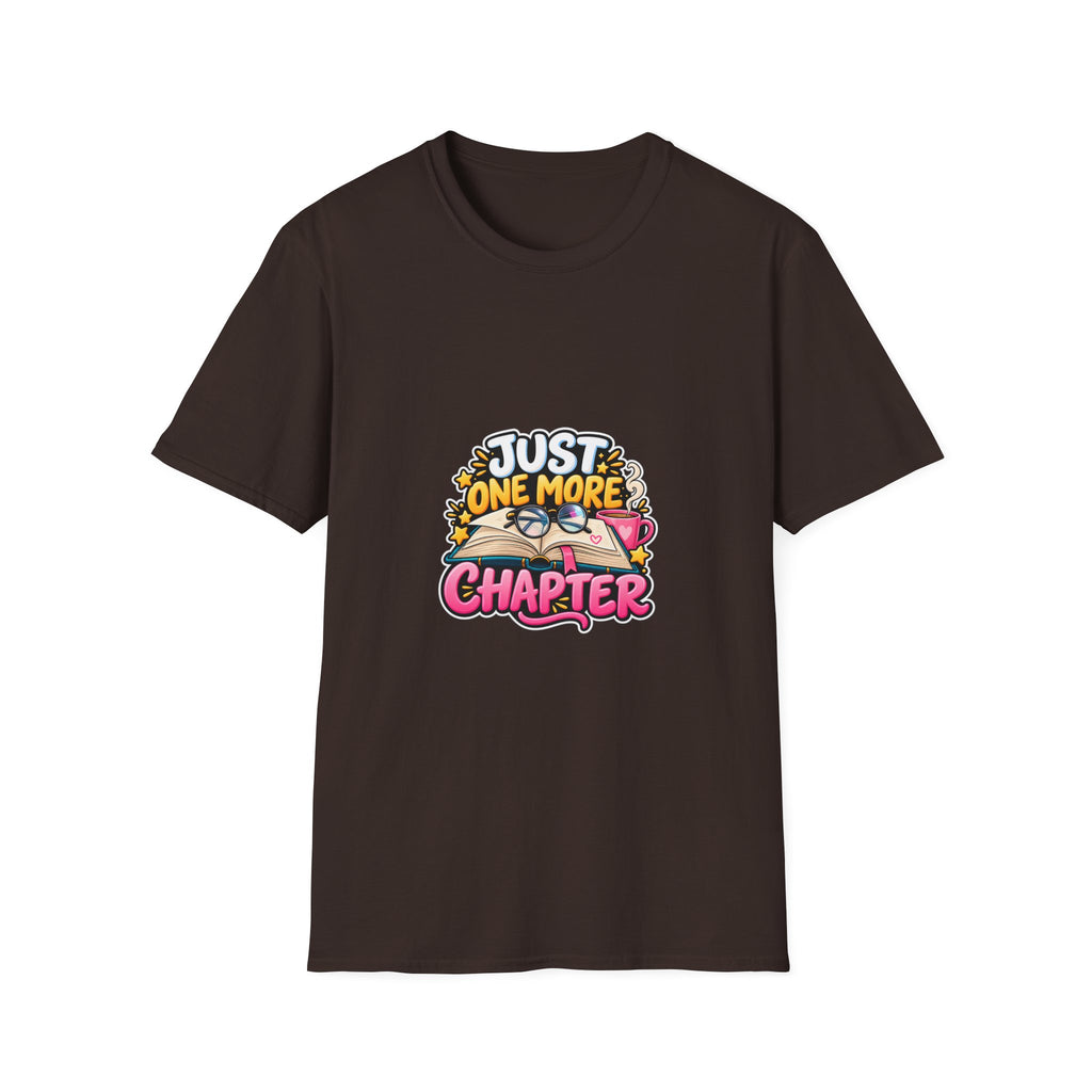 Just One More Chapter T-Shirt – Cute Book Lover Reading Graphic Tee