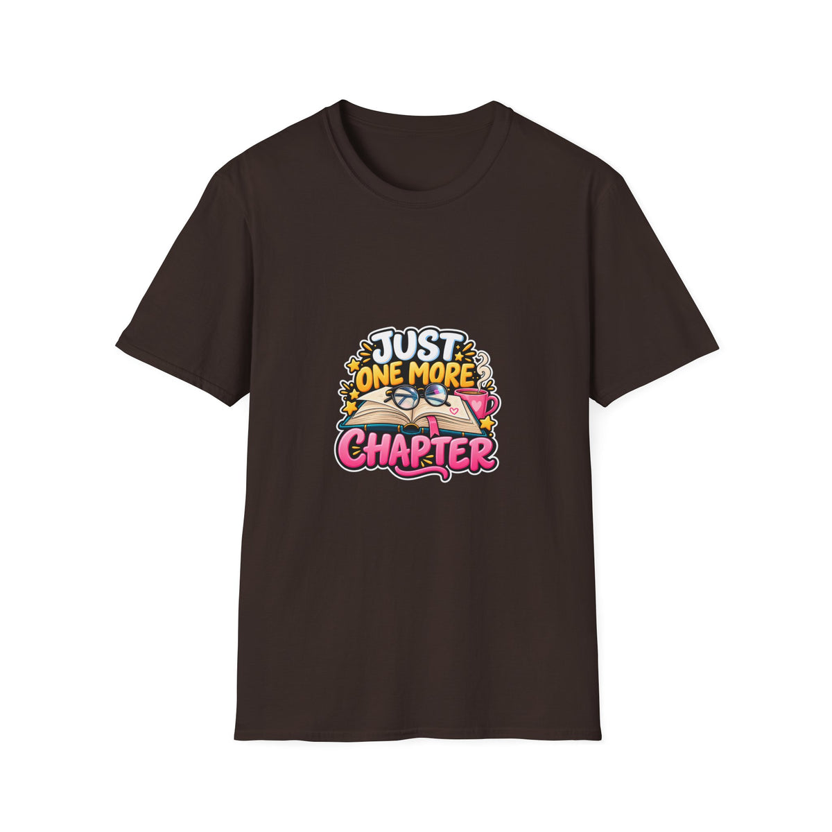 Just One More Chapter T-Shirt – Cute Book Lover Reading Graphic Tee