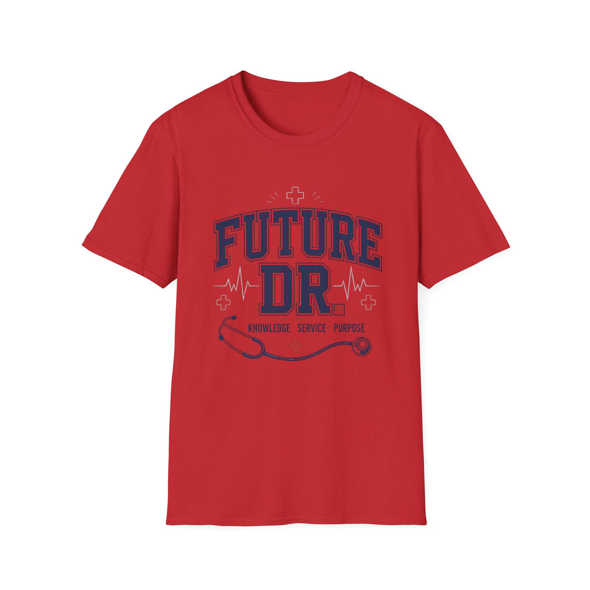Collegiate T Shirt Design With Future Dr Text And Medical Accents
