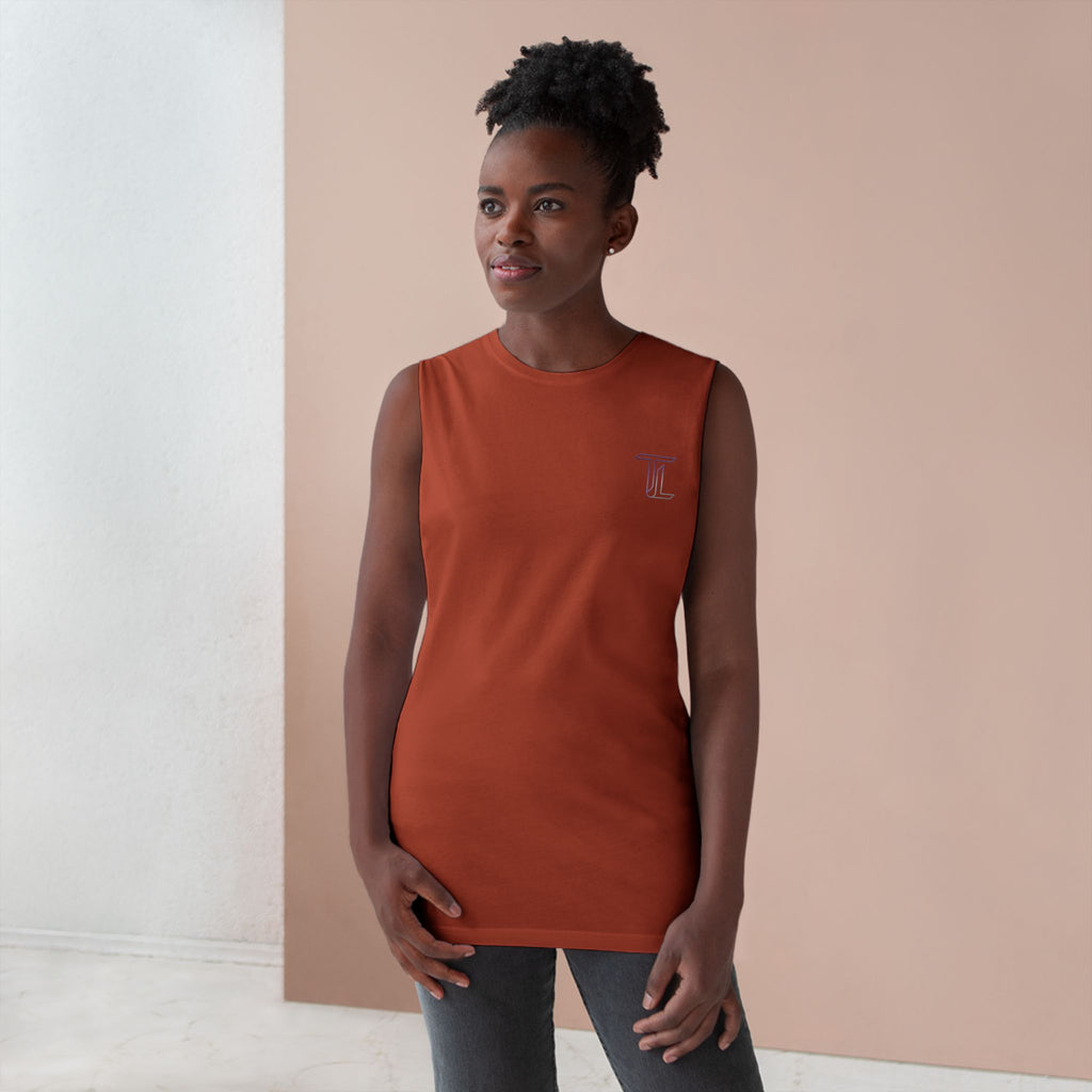 Barnard Embroidered Tank Top — Minimal College-Inspired Athletic Tank