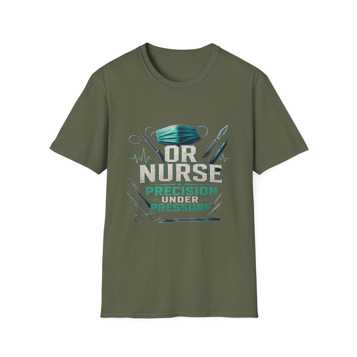 Bold Typography T-Shirt Design For OR Nurse Theme- Graphic Tees