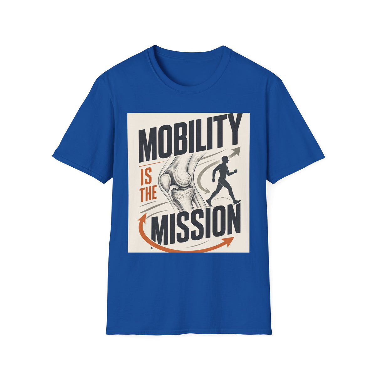 Bold Typography And Anatomical Illustration Representing Mobility Mission