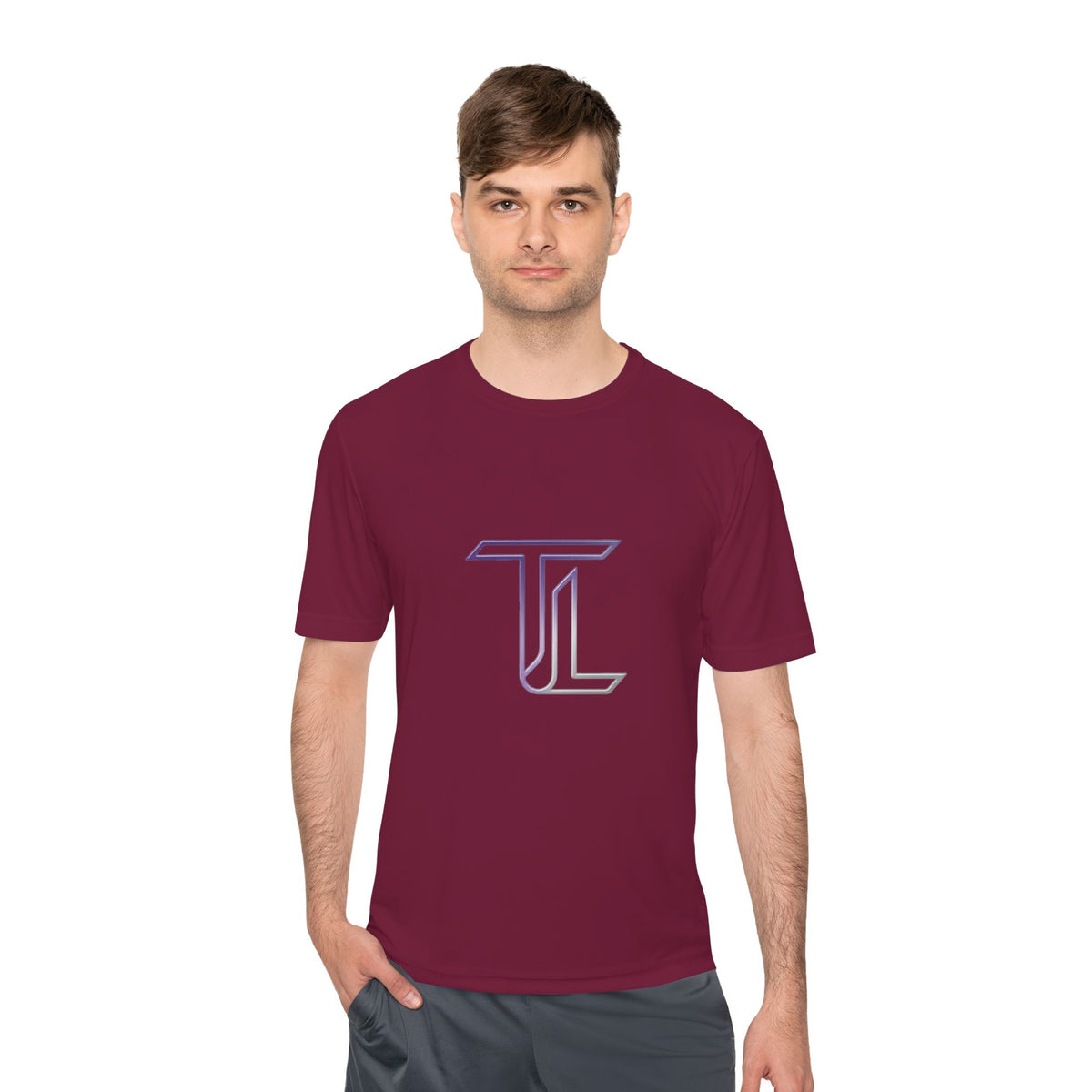 Monogram TL Performance Tee — Moisture-Wicking Athletic Shirt