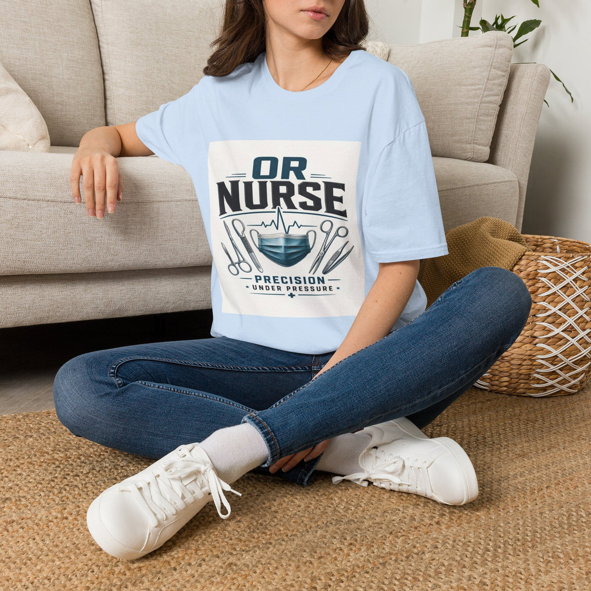 Bold T-Shirt Design Featuring Nurse Motto With Instruments- Graphic Tees