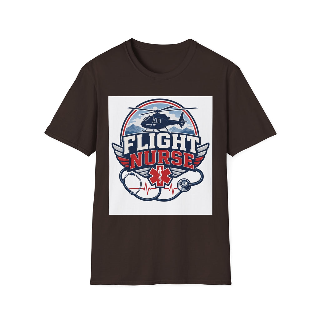 Aviation Inspired T Shirt Design Featuring Flight Nurse Graphic