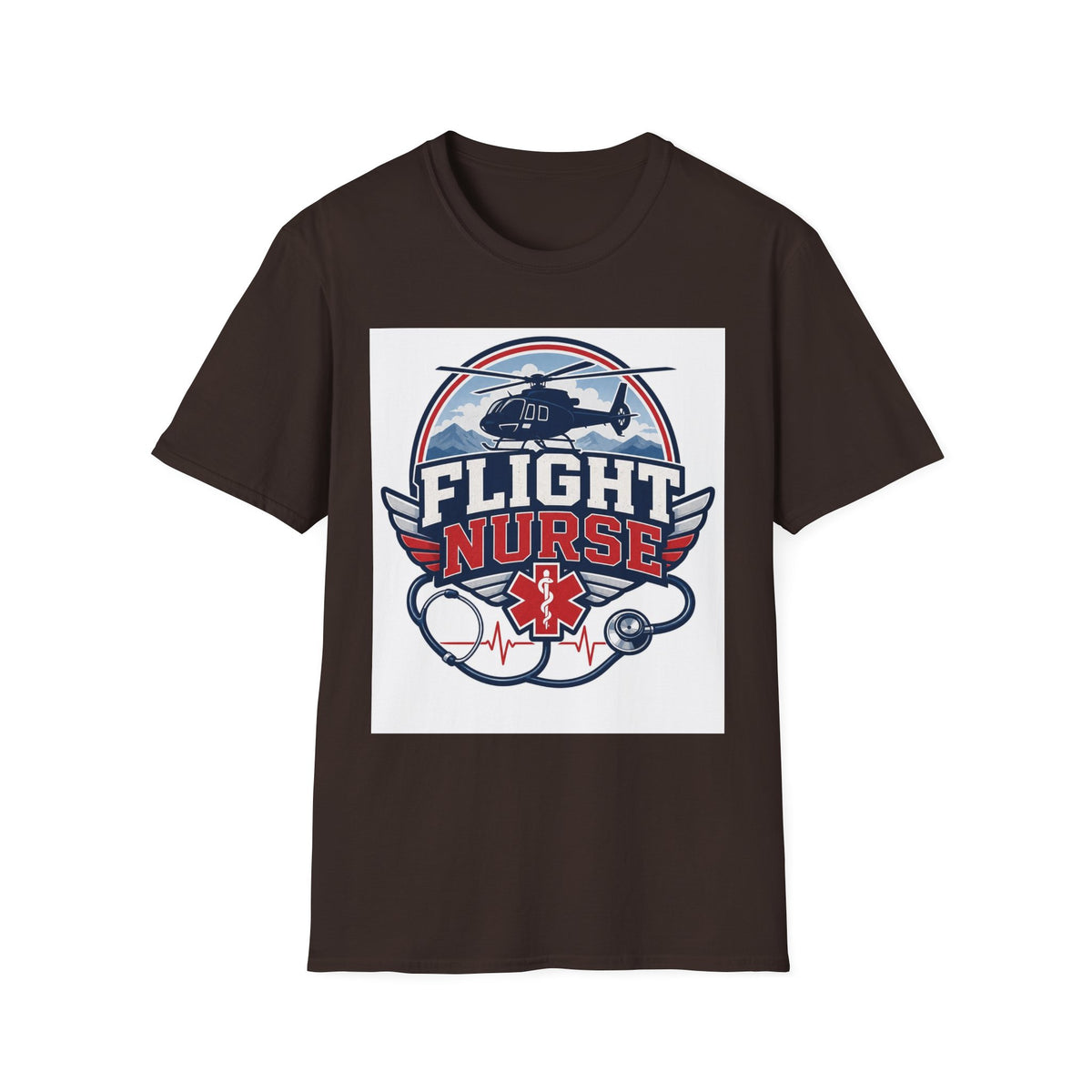 Aviation Inspired T Shirt Design Featuring Flight Nurse Graphic
