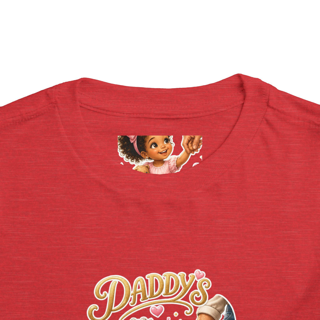 Toddler Tee — "Daddy's Little Bestie" Floral Cute Girl Graphic