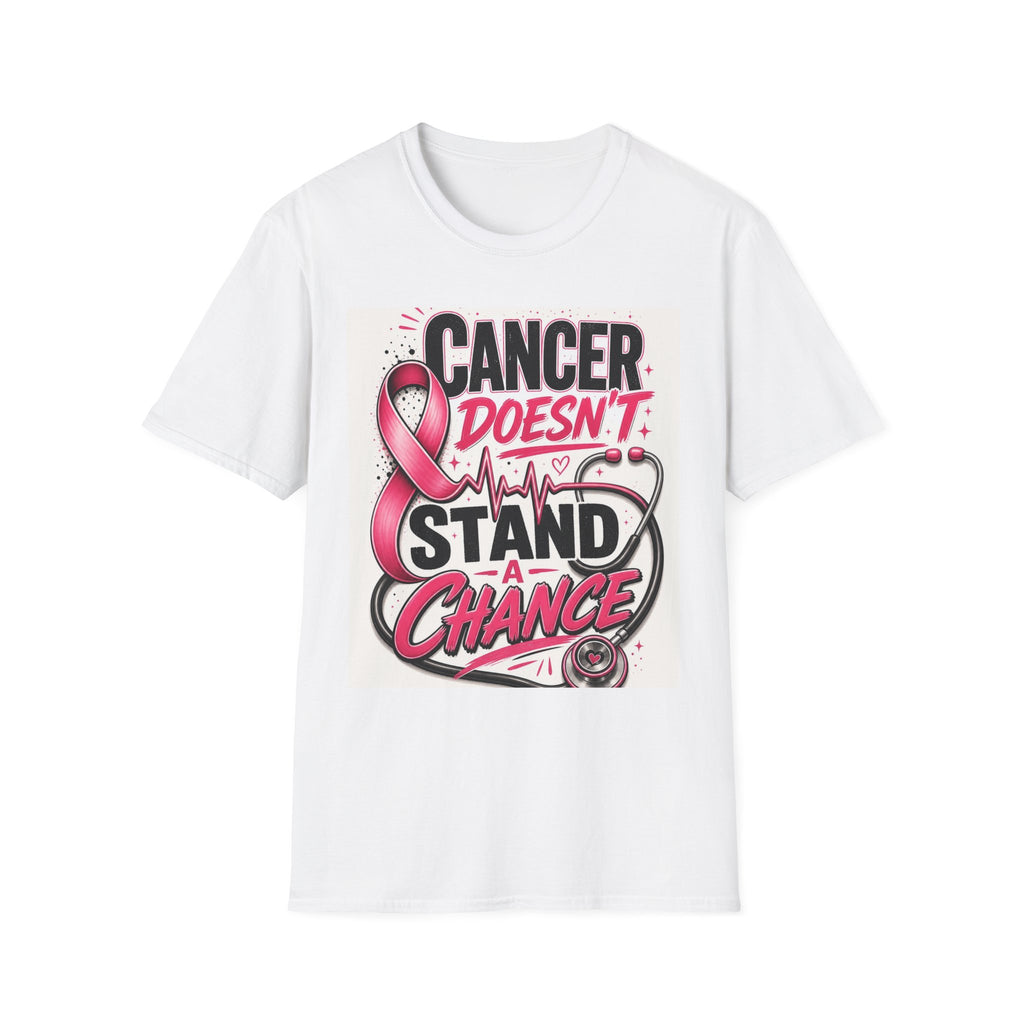 Bold Oncology Nurse Design Featuring Empowering Phrase With Awareness Ribbon