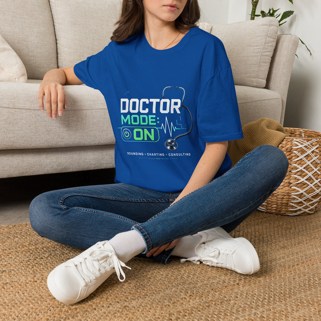 Modern Graphic T Shirt Design Featuring Doctor Mode Text
