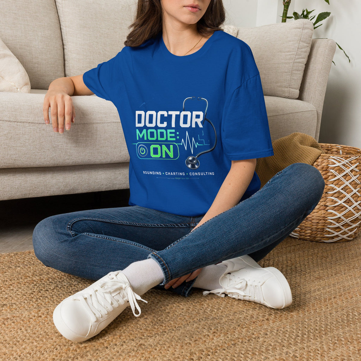 Modern Graphic T Shirt Design Featuring Doctor Mode Text