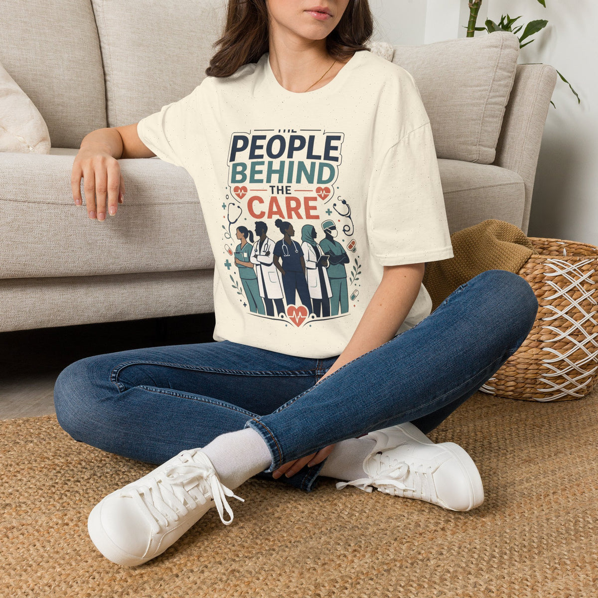 Modern T Shirt Design Celebrating Healthcare Professionals' Dedication