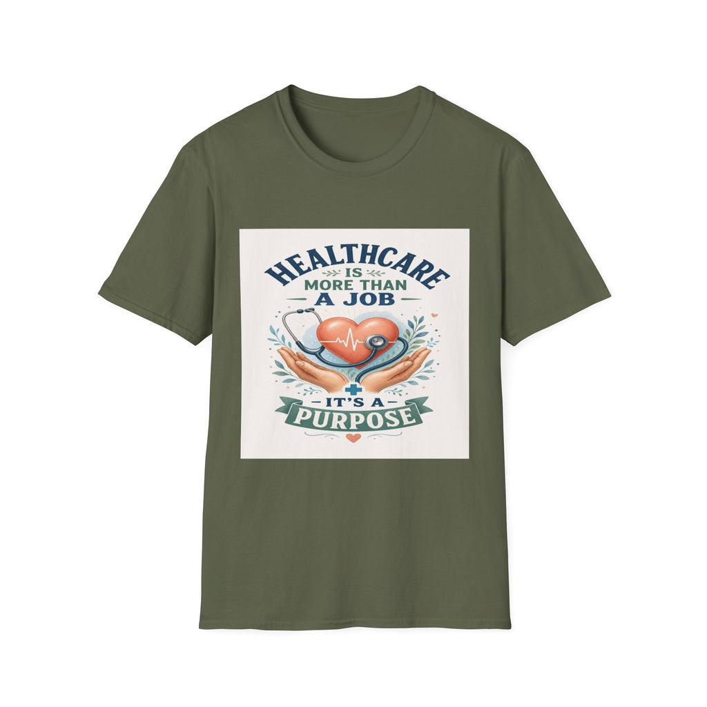 Inspirational T-shirt Design Featuring Compassionate Healthcare Imagery- Graphic Tees