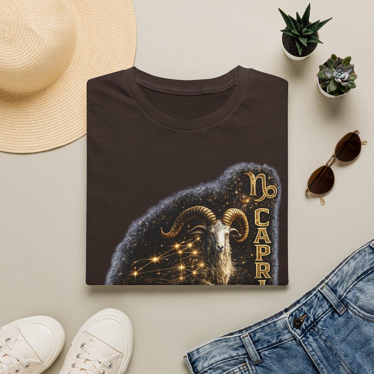 Capricorn Zodiac T-Shirt — Goat Constellation Astrology Tee