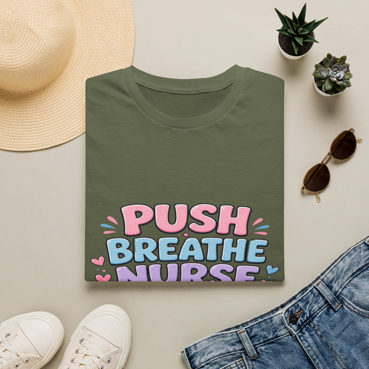 Playful Typography Design With Baby Footprints And Heart- Graphic Tees
