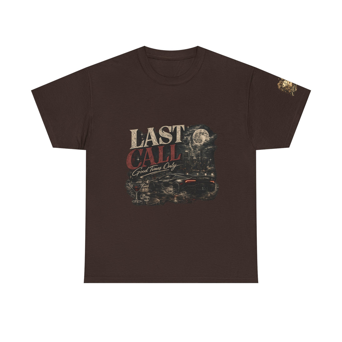 Last Call Graphic Tee — Vintage Bar Nightlife T‑Shirt