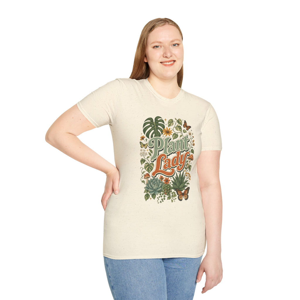 Plant Lady T-Shirt — Vintage Botanical Graphic Tee for Plant Lovers
