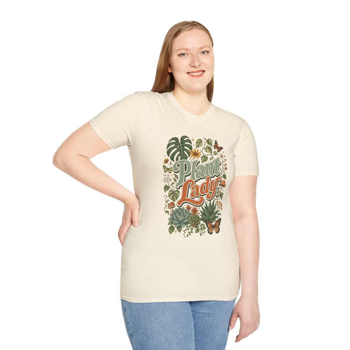 Plant Lady T-Shirt — Vintage Botanical Graphic Tee for Plant Lovers