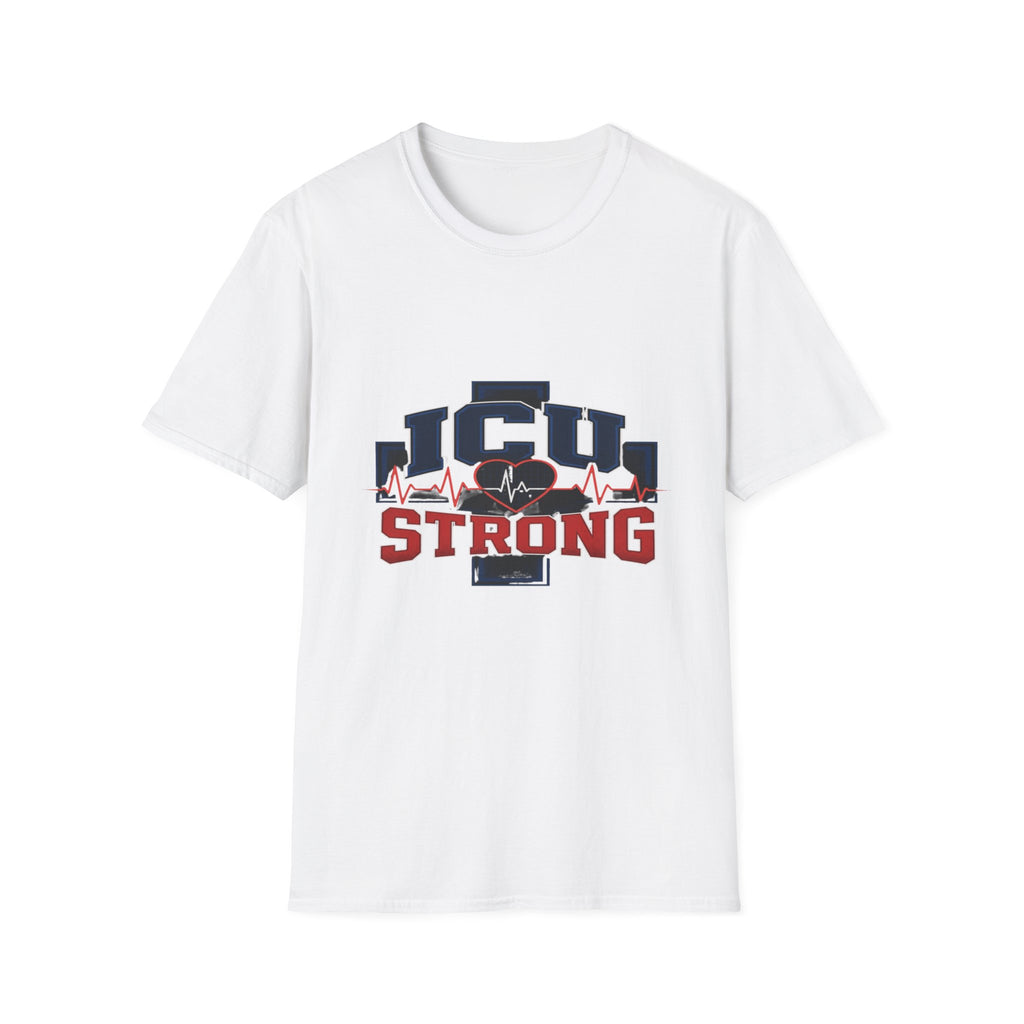 Athletic T-shirt Design With Bold ICU STRONG Typography- Graphic Tees