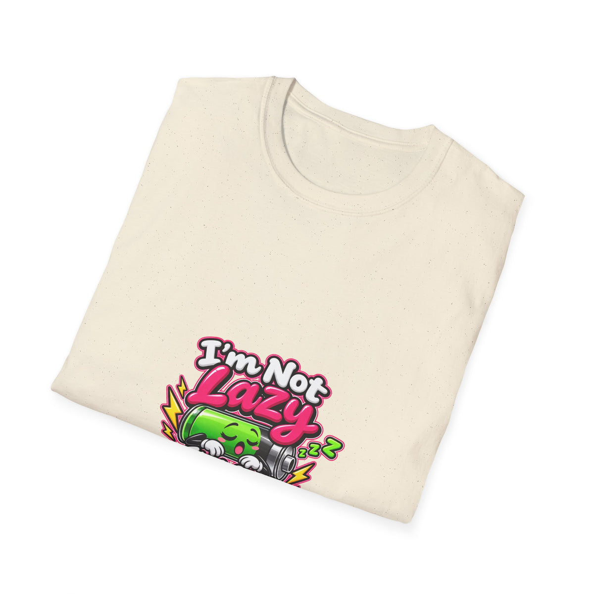 Energy Saving Mode T-Shirt — "I'm Not Lazy, I'm on Energy Saving Mode" Cute Sloth Graphic Tee