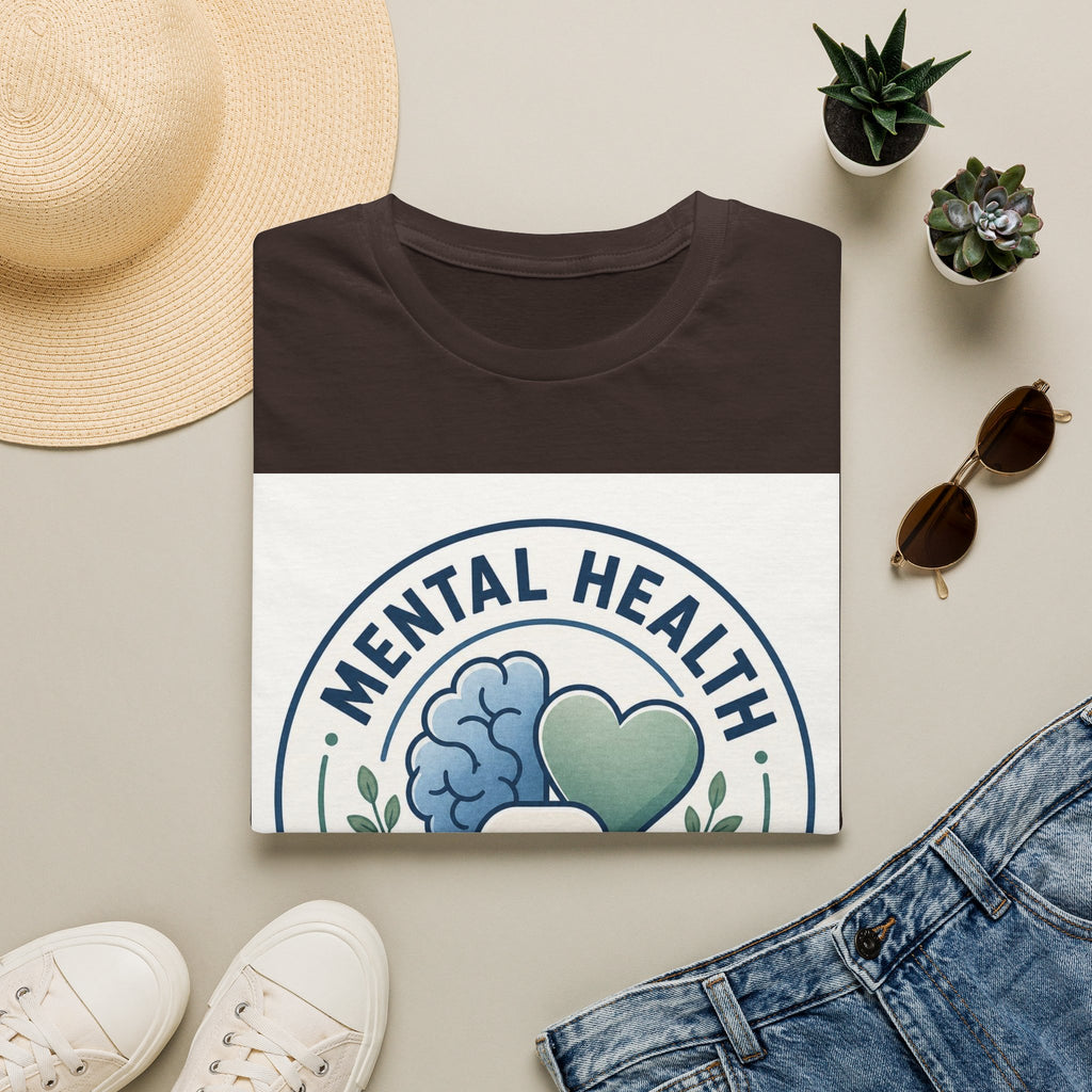 Badge Style Graphic Featuring Mental Health Professional Title With Iconography