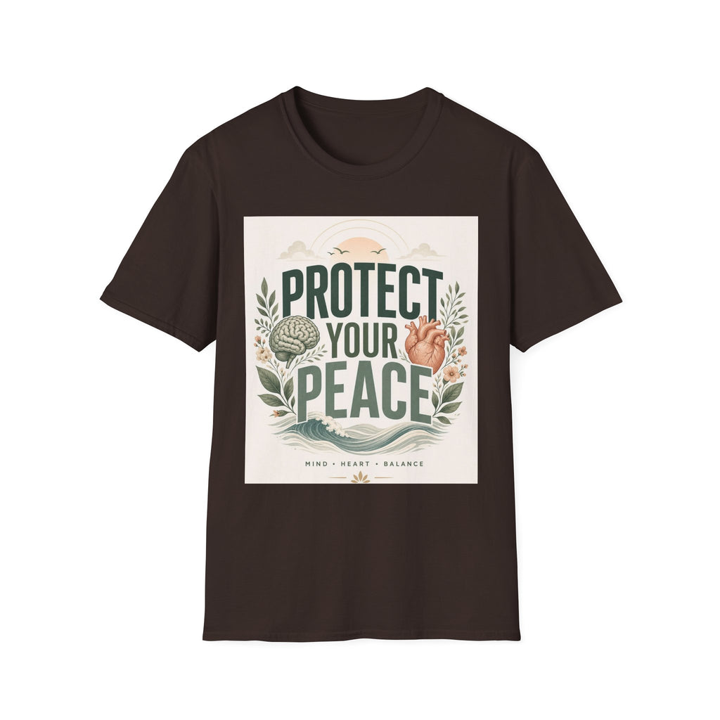 Large Typography Graphic Promoting Peace With Botanical Elements