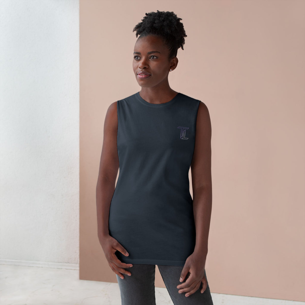 Barnard Embroidered Tank Top — Minimal College-Inspired Athletic Tank