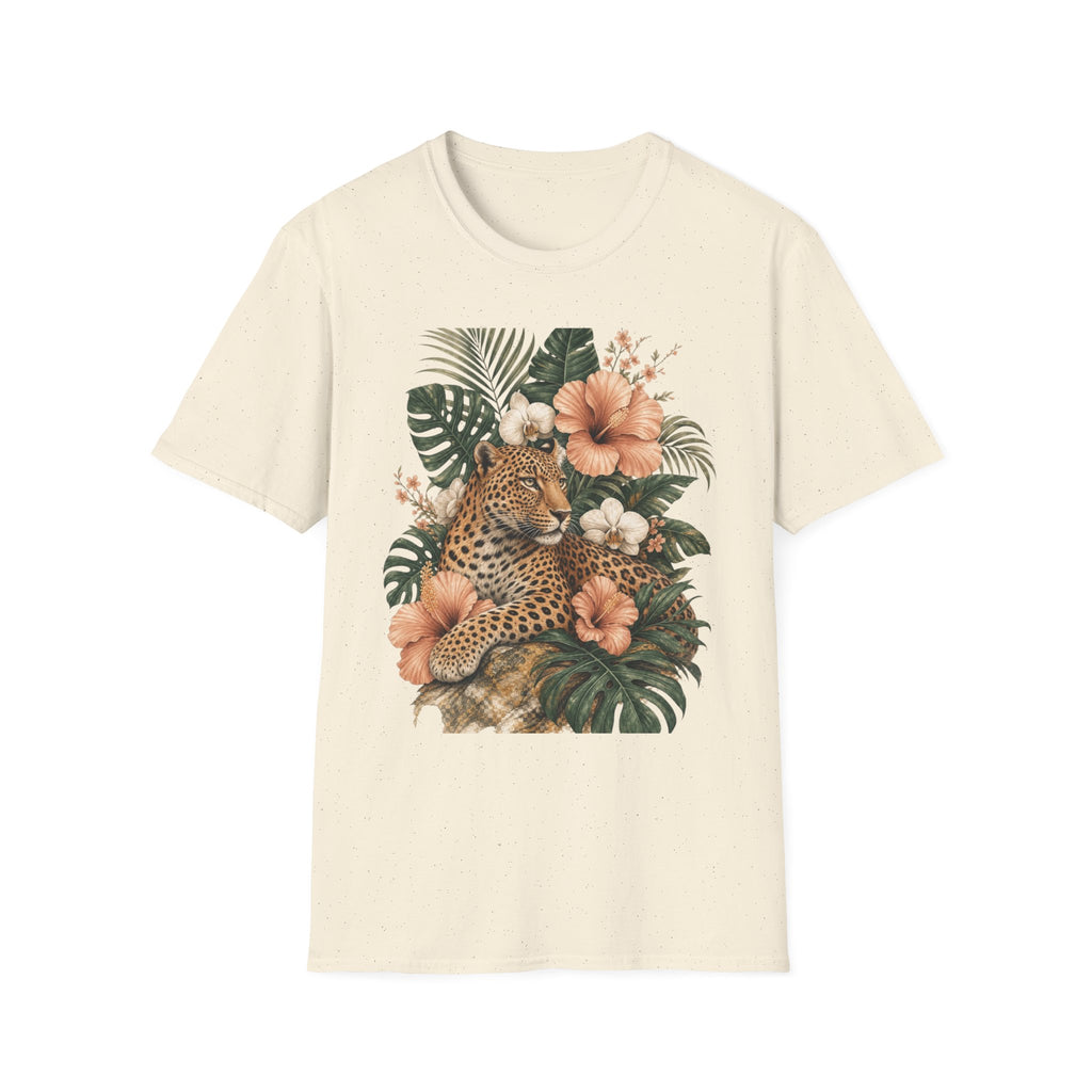 Leopard & Tropical Hibiscus T-Shirt