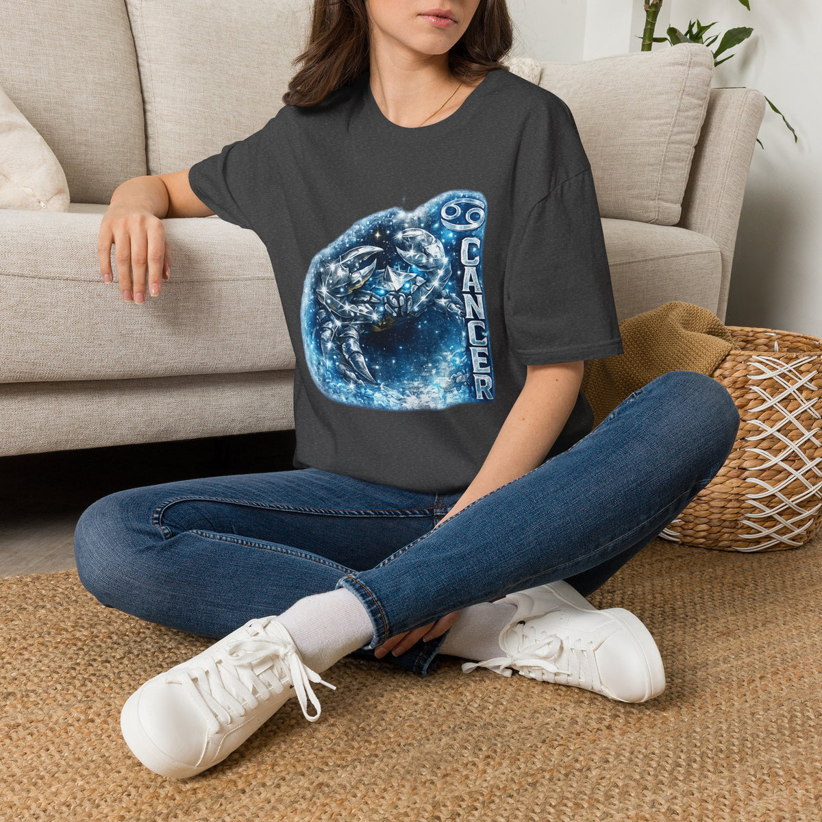 Cancer Zodiac T-Shirt — Cosmic Crab Astrology Tee