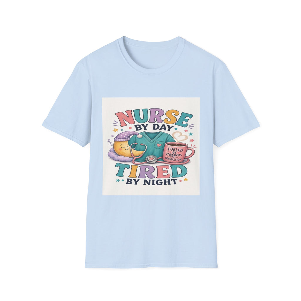 Playful T-shirt Design Featuring Nurse Life Typography And Illustrations- Graphic Tees