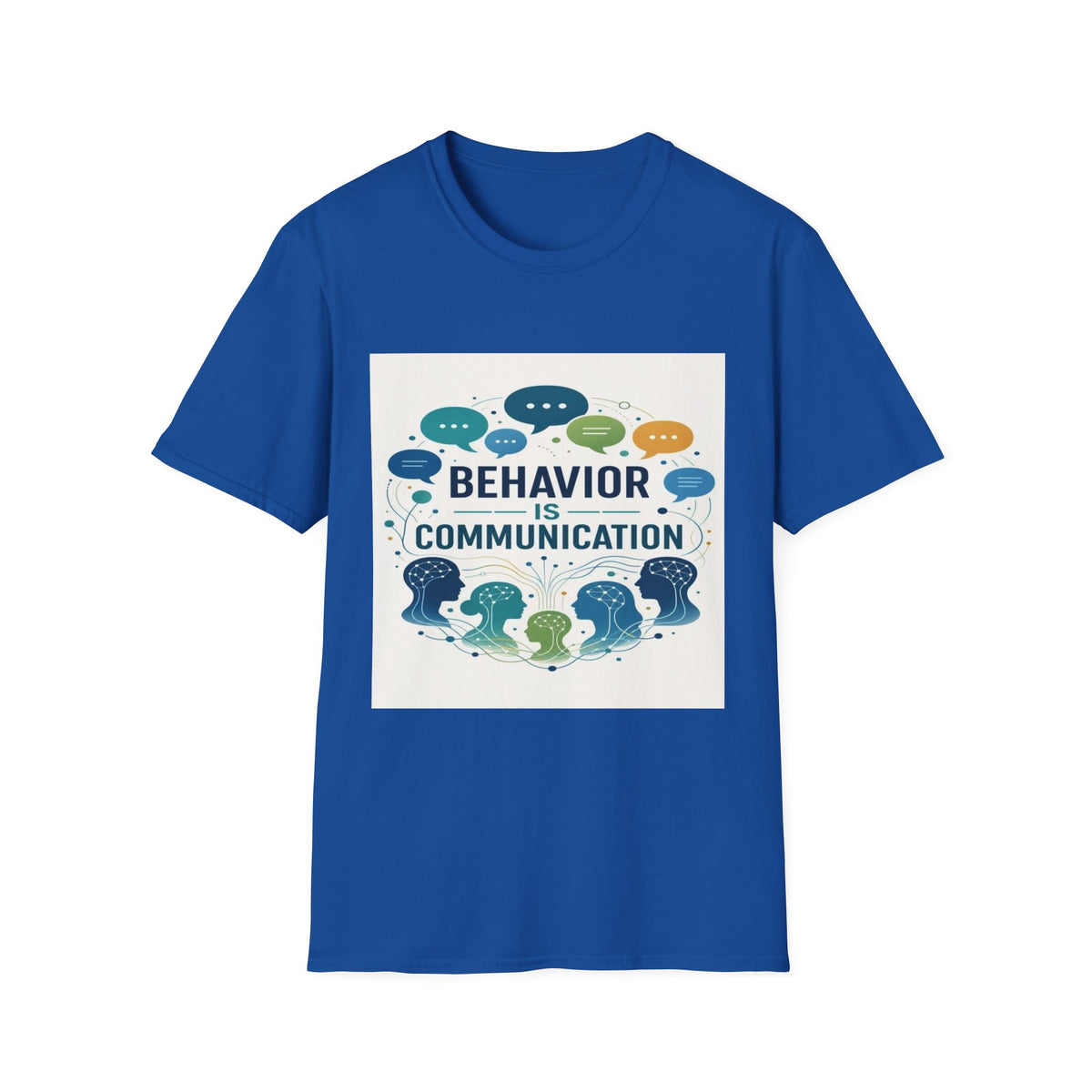 T-shirt Design Featuring Bold Phrase Surrounded By Colorful Speech Bubbles- Graphic Tees