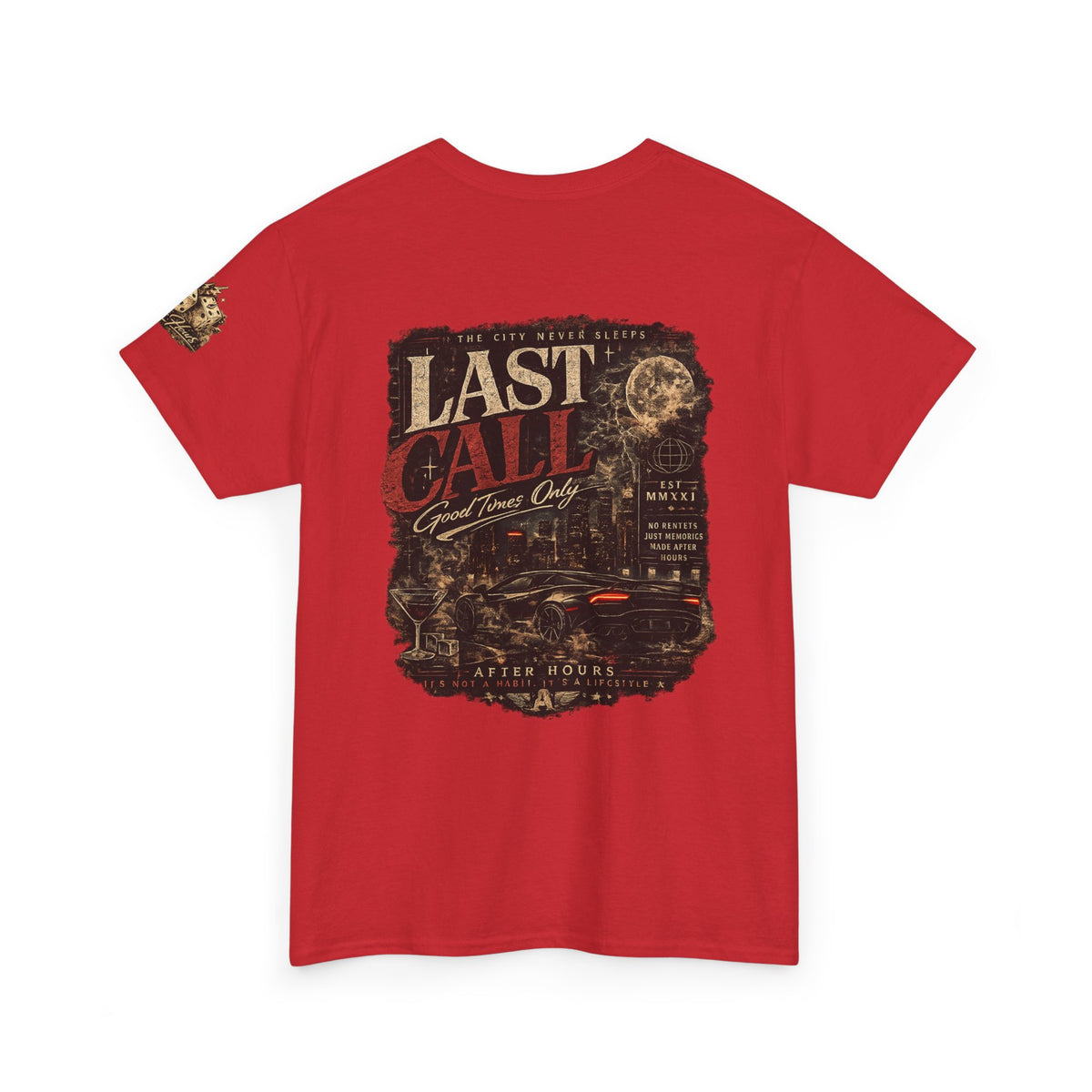 Last Call Graphic Tee — Vintage Bar Nightlife T‑Shirt