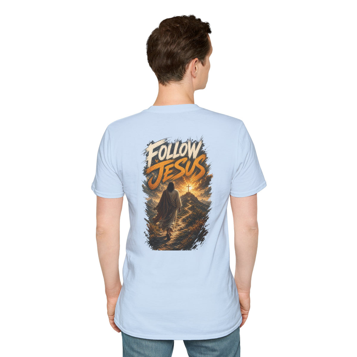 Christian Cross T-Shirt — Rustic Crown of Thorns Design