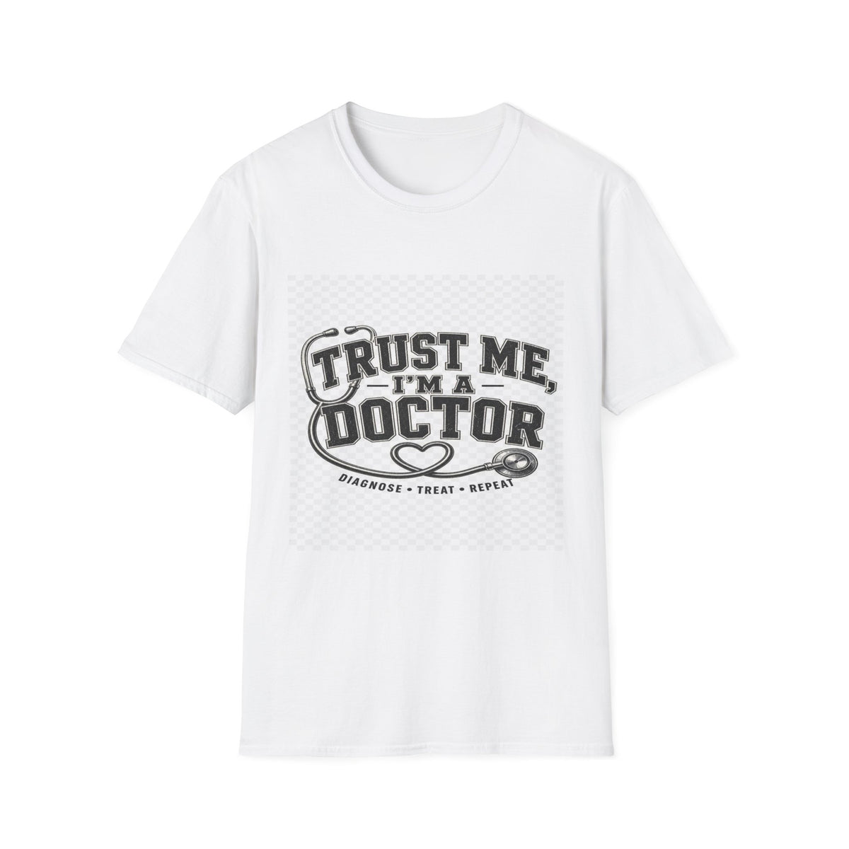 Vintage Varsity Typography Design Featuring Trust Me I'm A Doctor- Graphic Tees