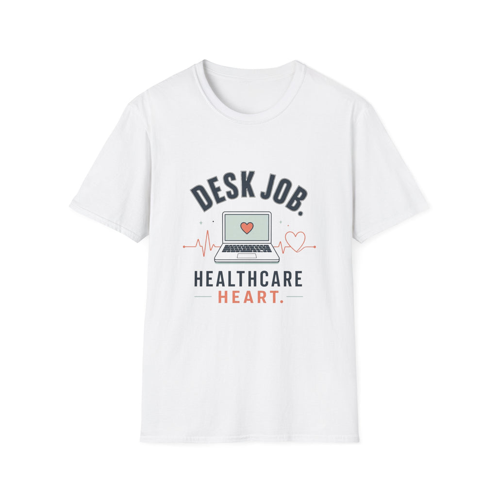 Minimalist T Shirt Design Showcasing Healthcare Heartbeat Concept