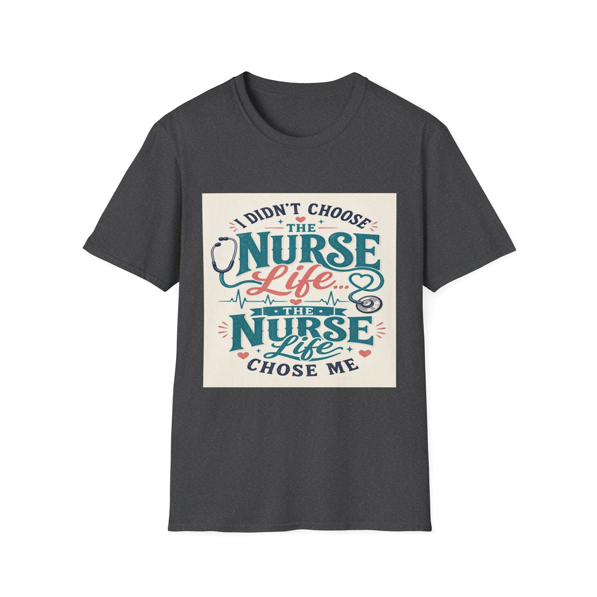 Trendy T-shirt Design Showcasing Playful Nurse Life Typography- Graphic Tees