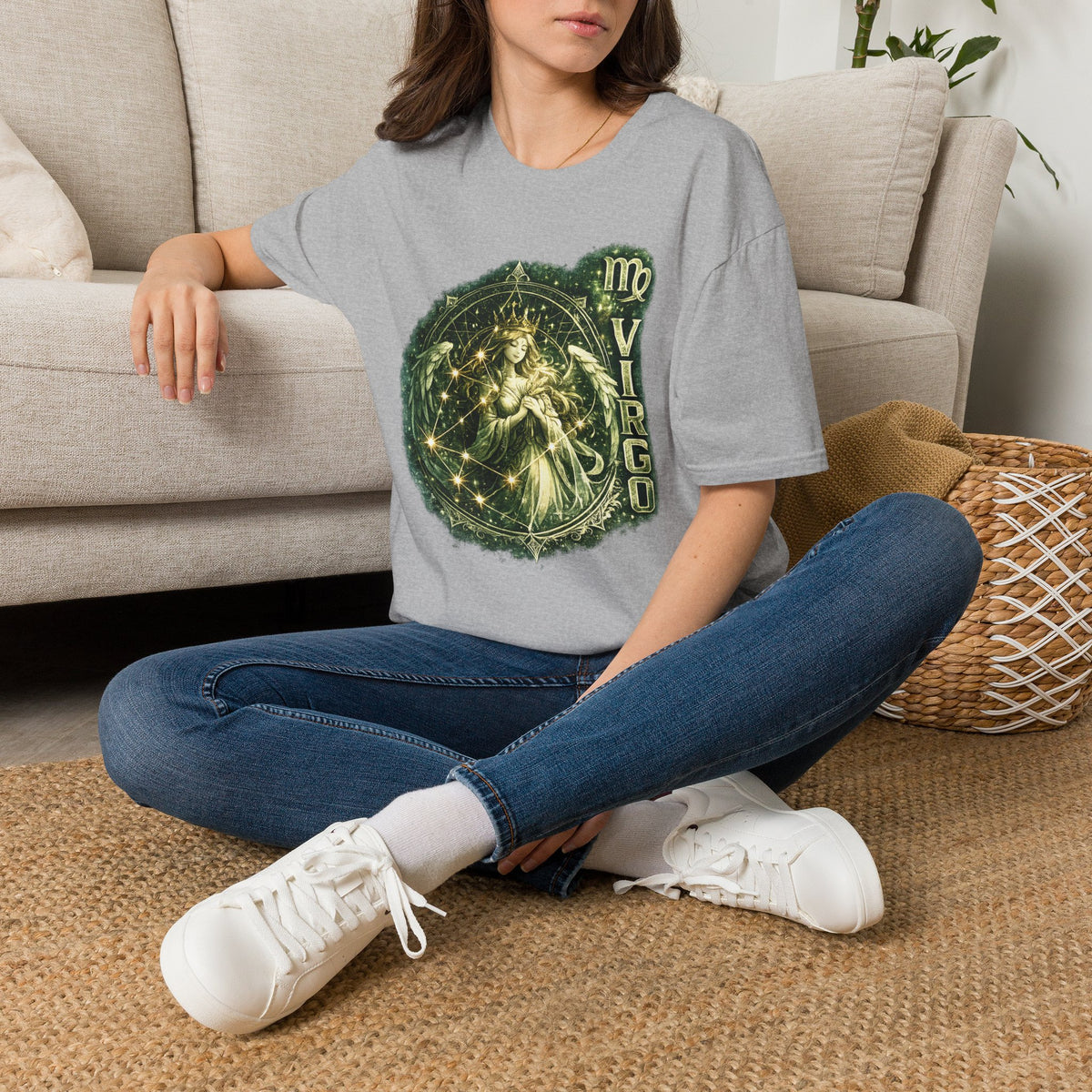 Virgo Zodiac T‑Shirt — Celestial Virgo Constellation Astrology Tee
