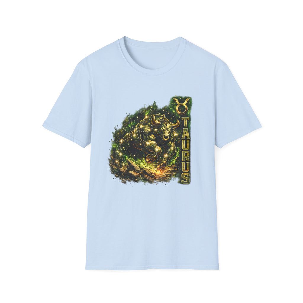 Taurus Zodiac T‑Shirt – Golden Bull Constellation Design