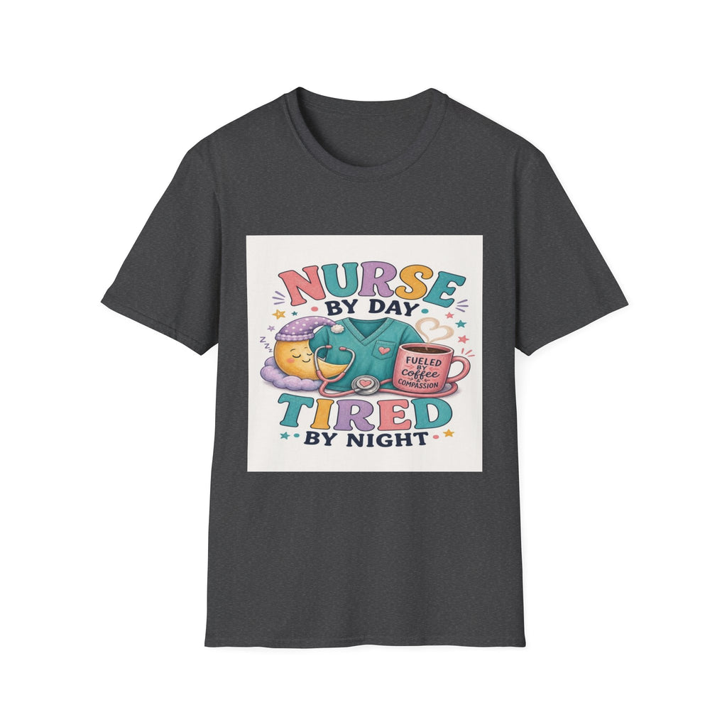 Playful T-shirt Design Featuring Nurse Life Typography And Illustrations (1)- Graphic Tees