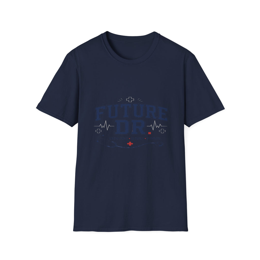 Collegiate T-shirt Design With Future Dr Text And Medical Accents- Graphic Tees