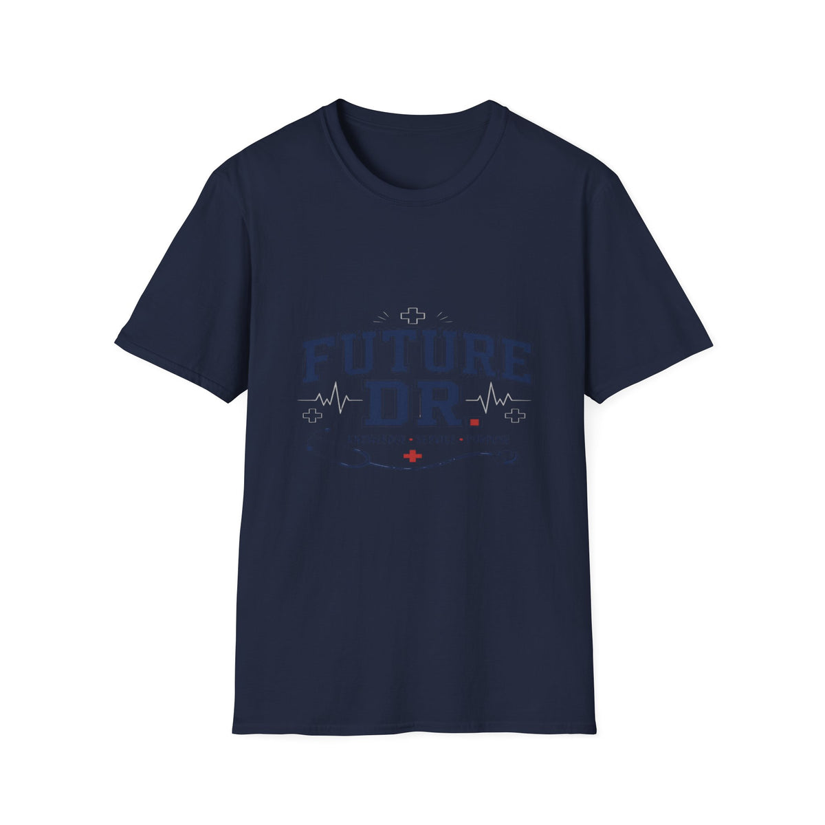 Collegiate T-shirt Design With Future Dr Text And Medical Accents- Graphic Tees